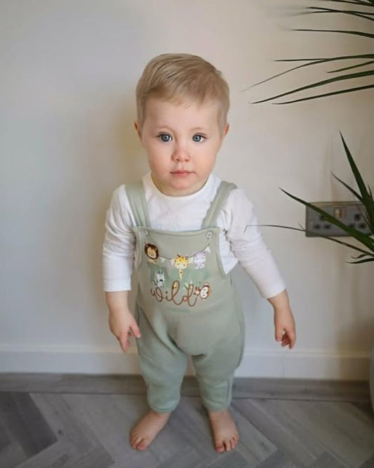 Two Wild Birthday Safari Personalised Overalls