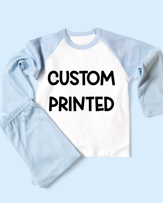 Custom Printed Personalised Plain PJS