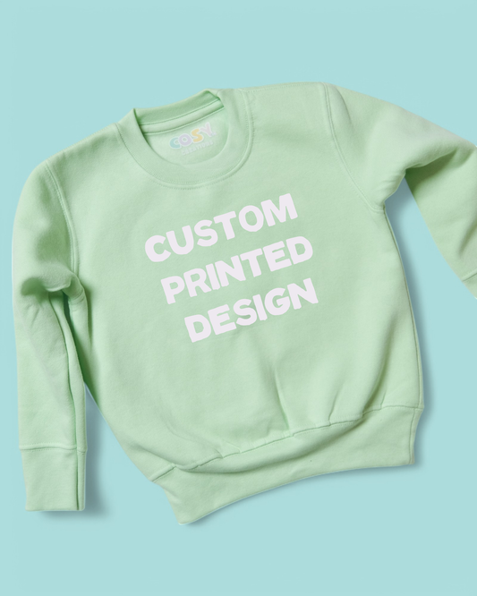 Custom Printed Design Personalised Pastel Sweatshirt
