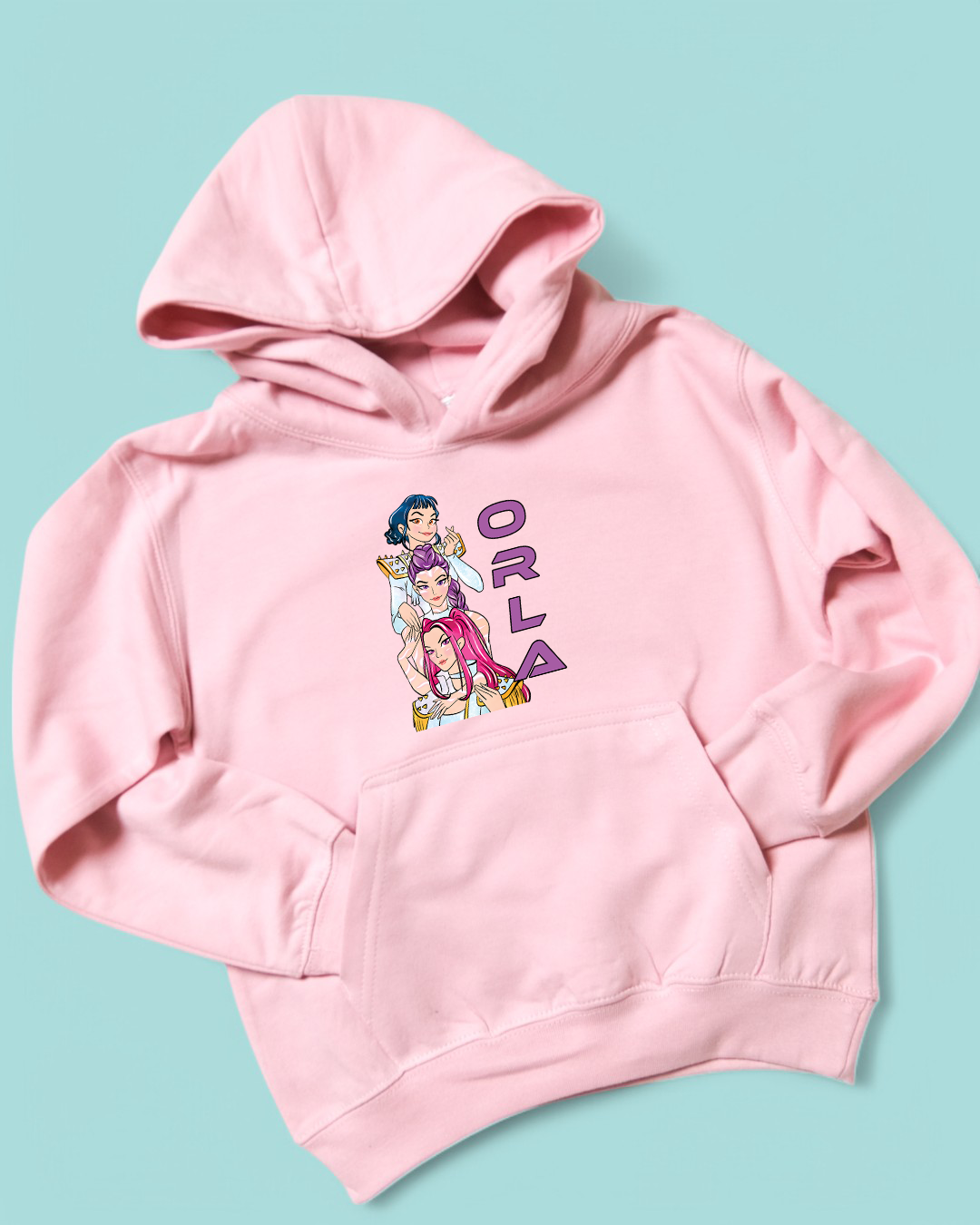 Kpop Demon Hunters Huntrix Trio Personalised Kids Hoodie