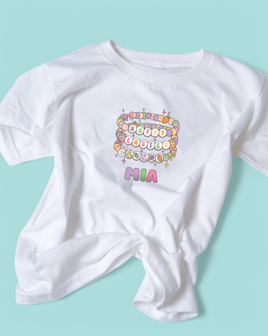 Happy Easter Bracelet Cotton Older Kids T-Shirt