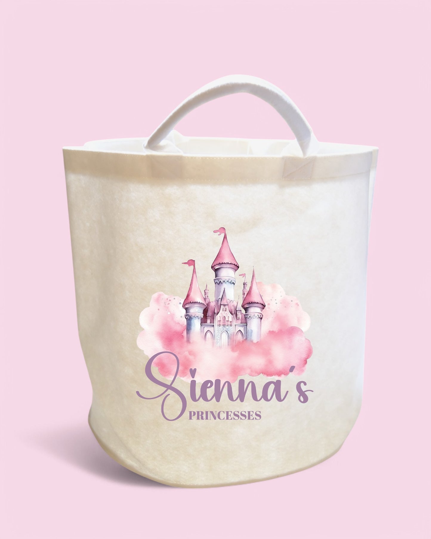 Princess Castle Personalised Storage Trug Toy Basket