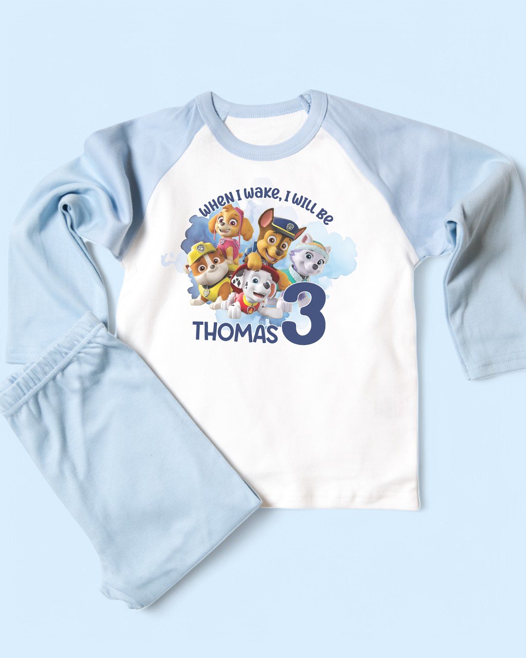 Custom Printed Personalised Plain PJS