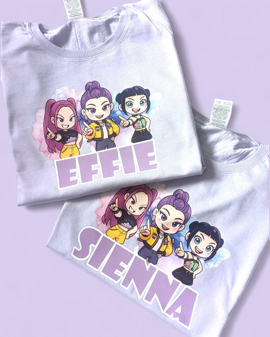 KPop Demon Hunters Personalised Cotton T-Shirt