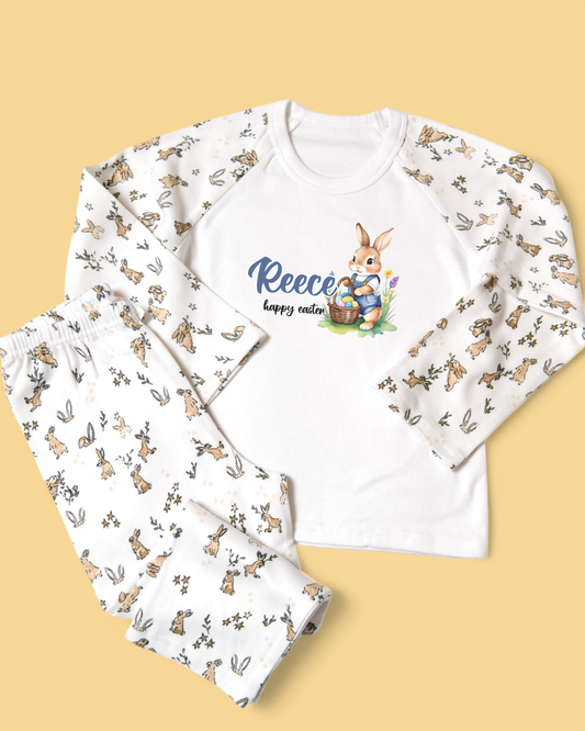 Bunny Basket Name Personalised Easter Bunny Pyjamas