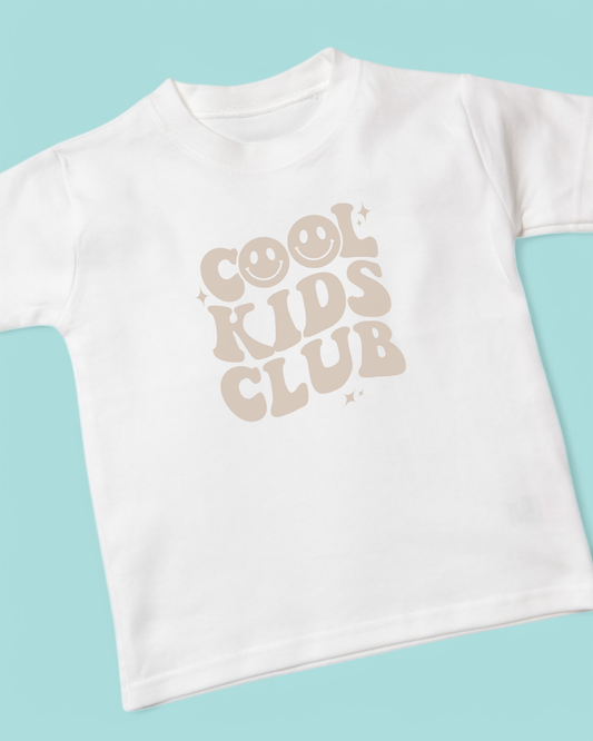 Cool Kids Club Neutral Cotton T-Shirt