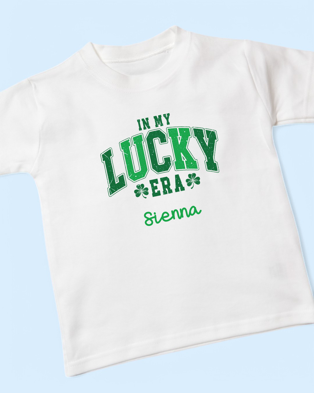 In My Lucky Era St Patrick's Day Personalised Cotton T-Shirt