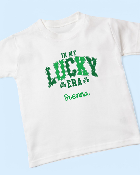 In My Lucky Era St Patrick's Day Personalised Cotton T-Shirt