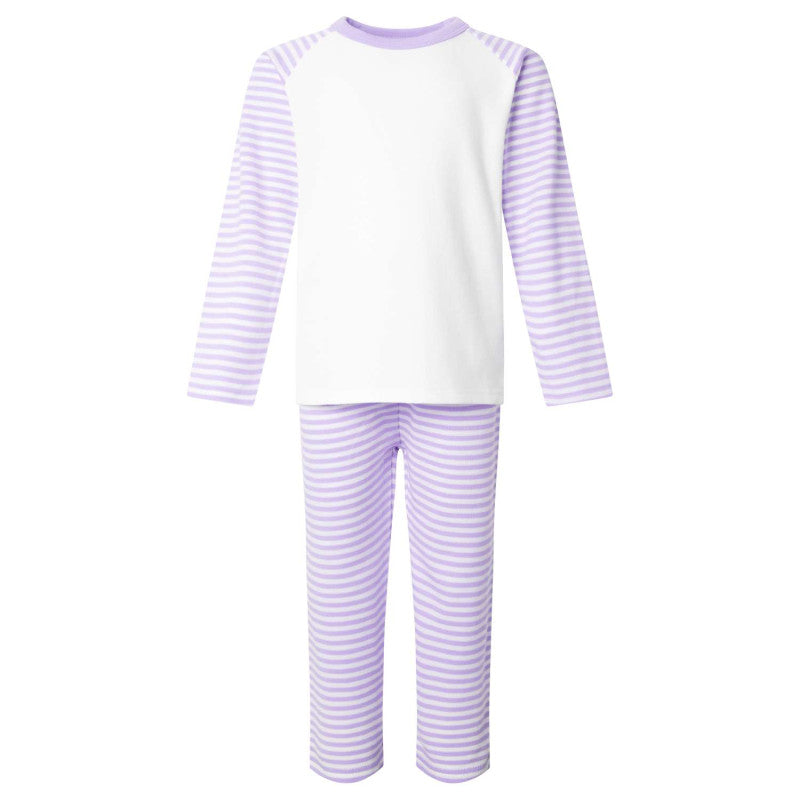 When I Wake Up Fairy Personalised Purple Stripe Pyjamas