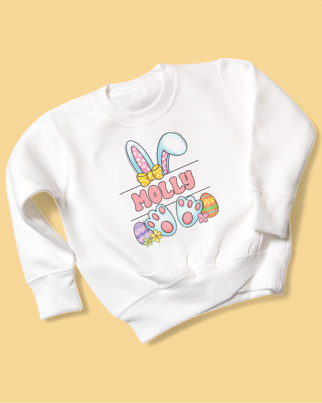 Pink Easter Name Pastel Sweatshirt