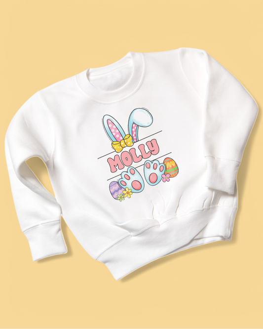 Pink Easter Name Pastel Sweatshirt