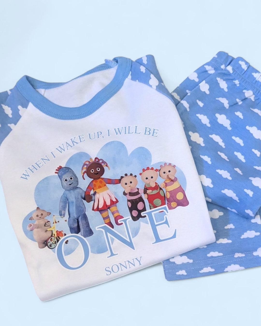When I Wake Up In The Night Garden Birthday Pyjamas, personalised Birthday PJs