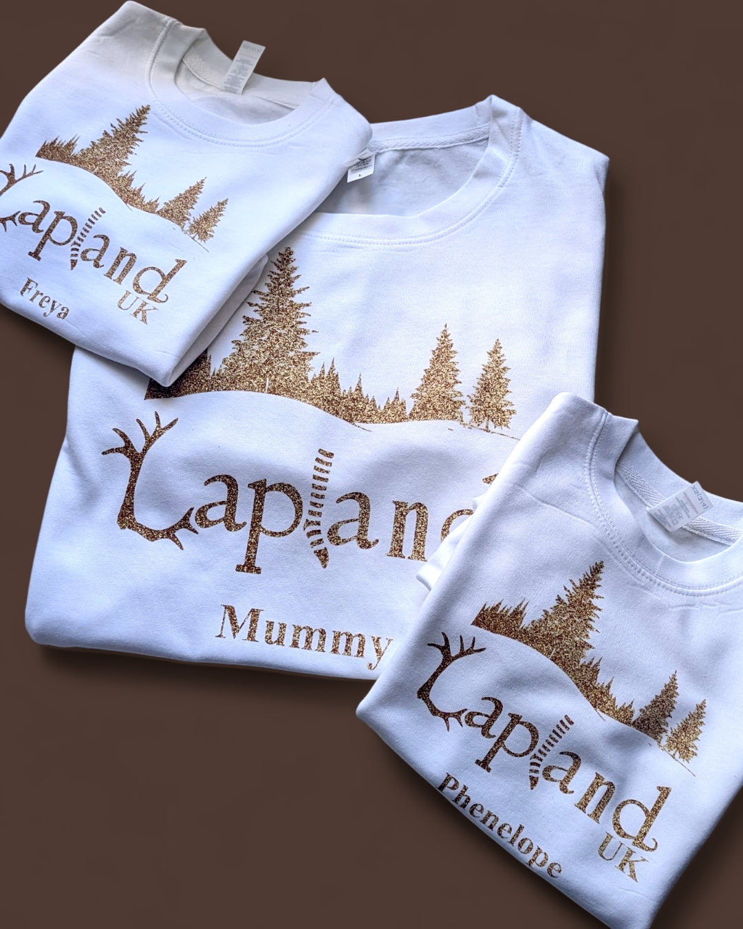 Lapland UK Personalised Matching Family Christmas Jumpers
