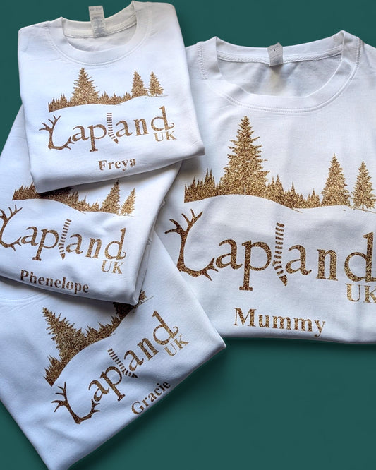 Lapland UK Personalised Matching Family Christmas Jumpers