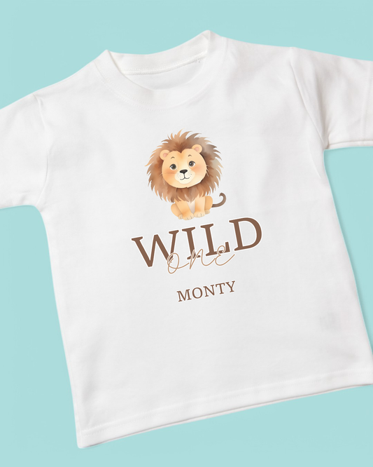 Wild One Birthday Personalised Cotton T-Shirt