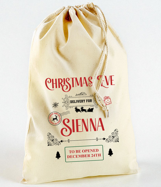 Christmas Eve Postal Christmas Sack