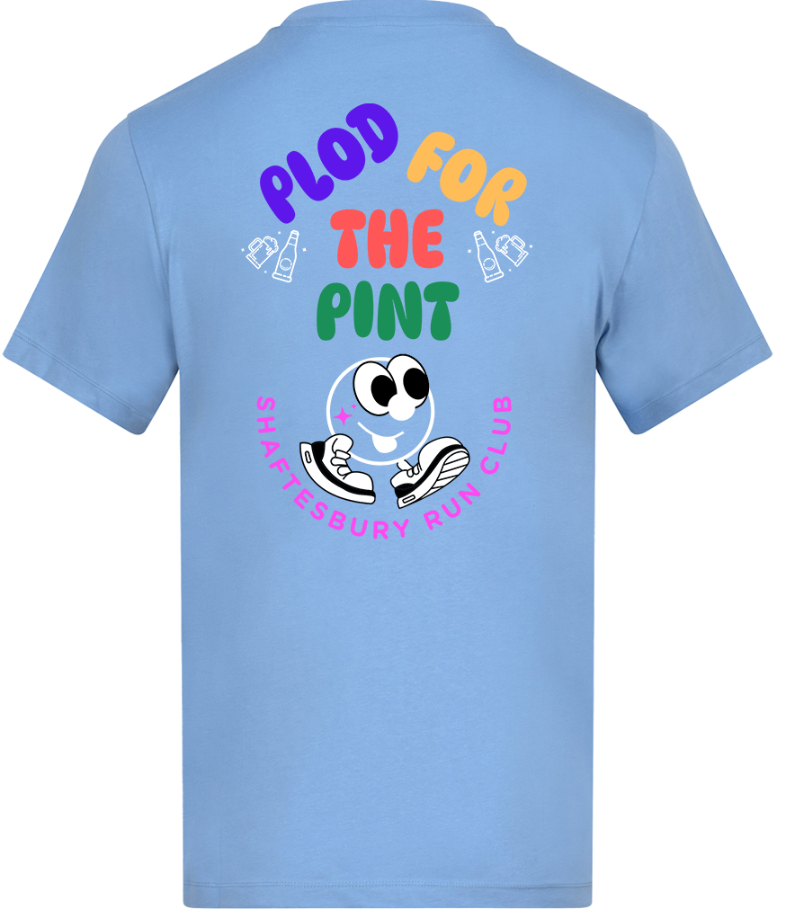 Plod For The Pint - Shaftesbury Run Club Printed Adults Unisex T-Shirt