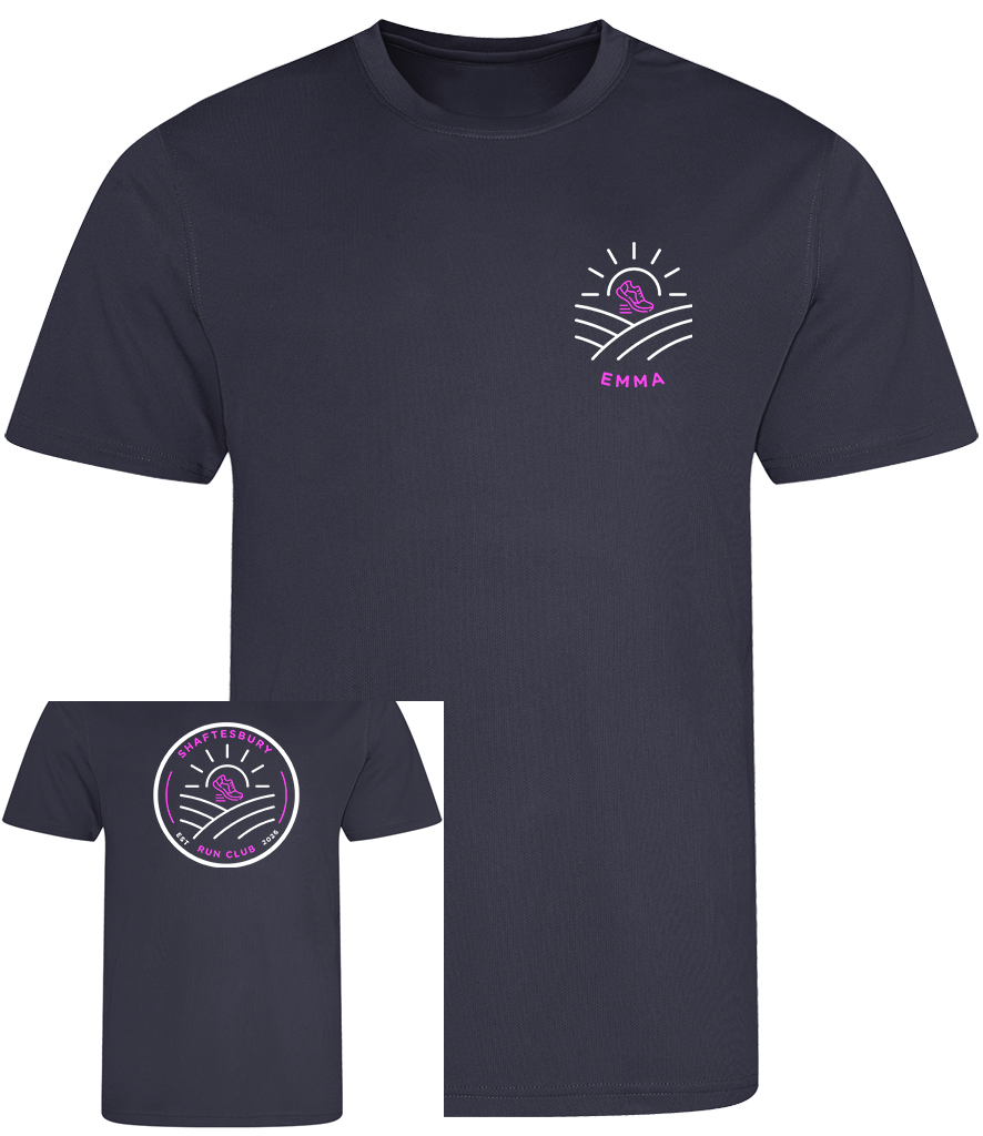 Shaftesbury Run Club Printed Adults Unisex Neotric SPF Cool T-Shirt