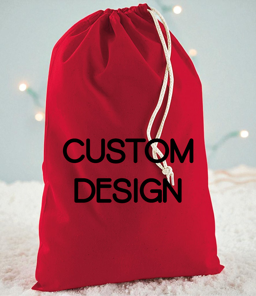 Custom Printed Design Personalised Christmas Sack