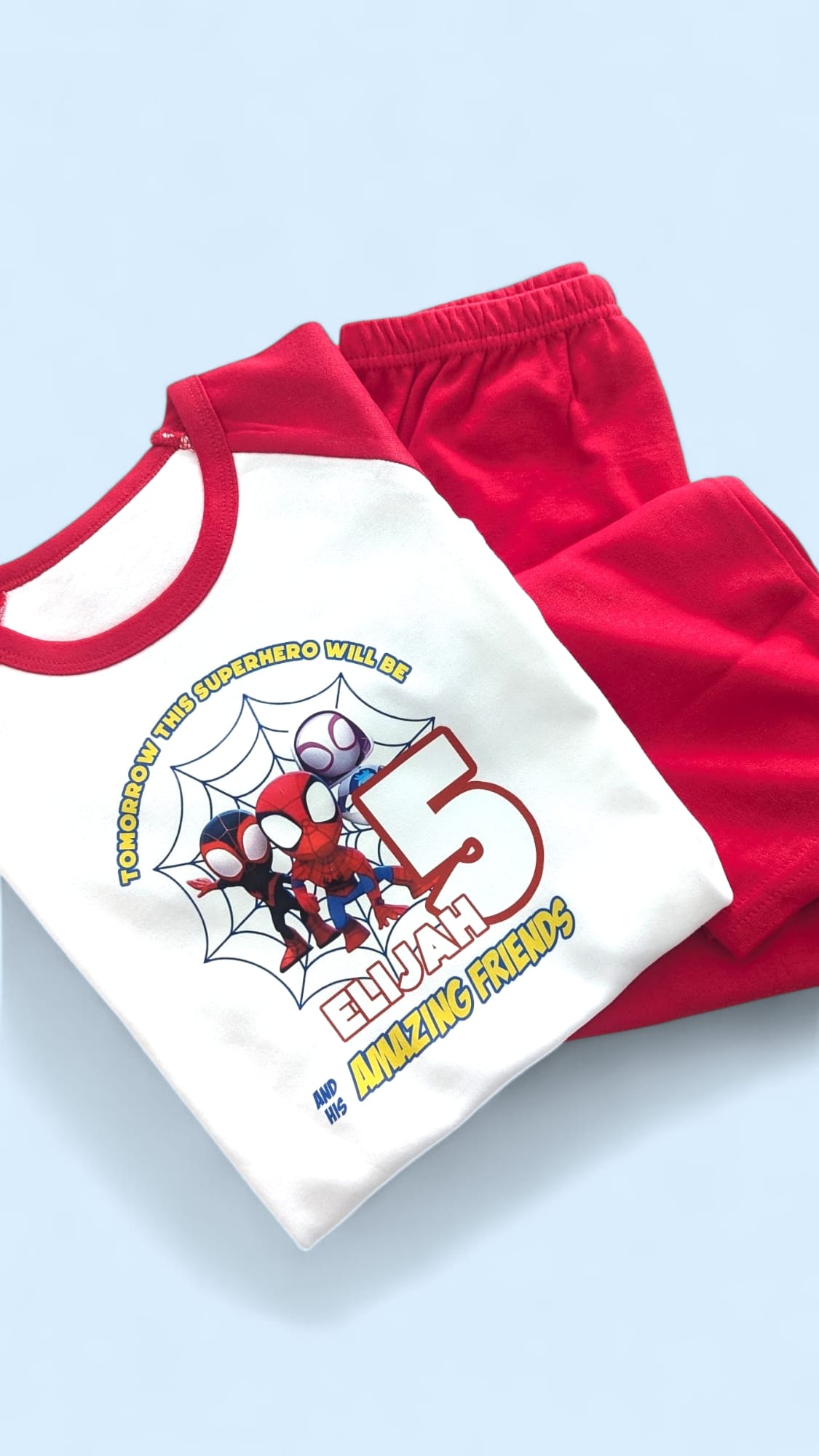 Custom Printed Personalised Plain PJS