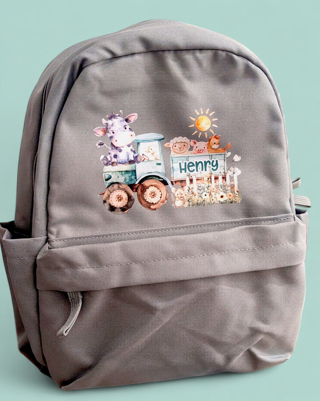Farm Scene Personalised Printed Recycled Mini Backpack